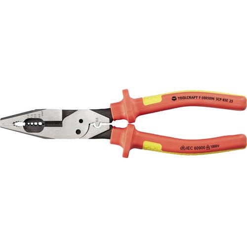 TOOLCRAFT TO-10187133 VDE Elektro-Installationszange 1.5 bis 5.26 mm²
