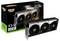 Grafikkarte 'INNO3D GeForce RTX 5090 X3 OC' mit Verpackung. Hauptmerkmale: 32 GB Speicher, leiselaufend, Reflektoren.