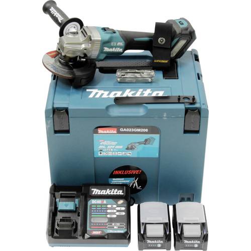 Makita GA023GM206 GA023GM206 Akku-Winkelschleifer 125 mm bürstenlos 40 V 4.0 Ah