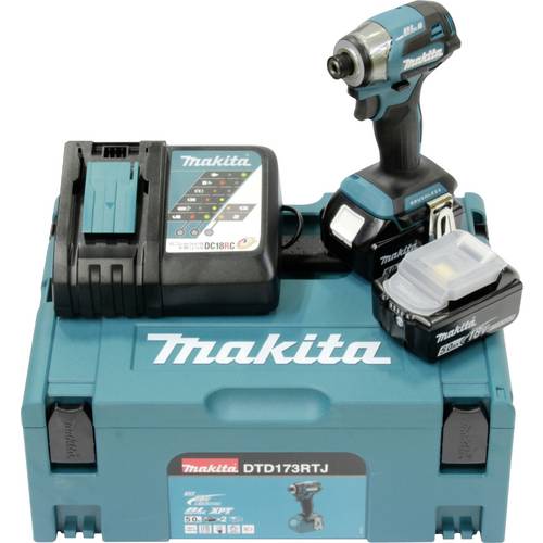 Makita DTD173RTJ DTD173RTJ Akku-Schlagschrauber 180 Nm 18 V Anzahl mitgelieferte Akkus 2 5.0 Ah Li-Ion