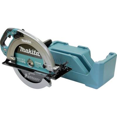 Handkreissäge von Makita mit blauem Gehäuse, silberner Klinge und ergonomischem Griff.