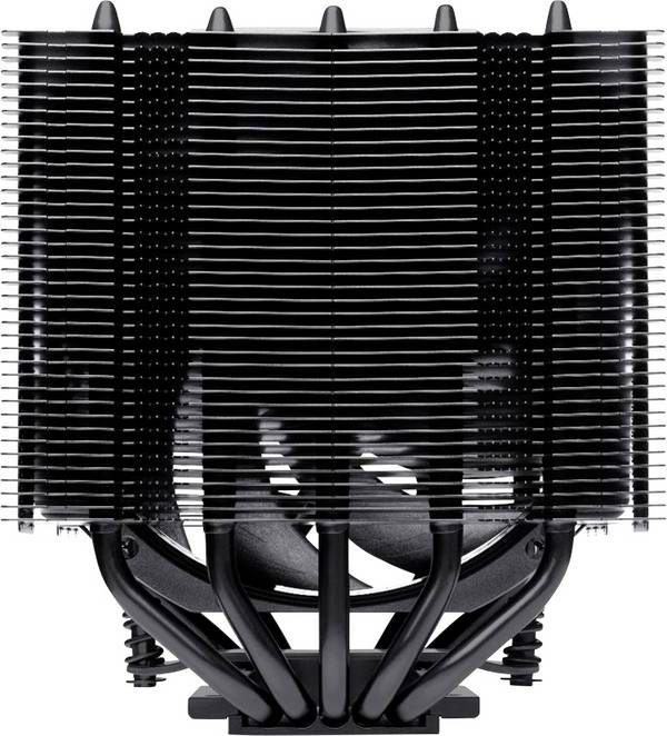 Noctua NH-D12L CHROMAX.BLACK CPU-Kühler mit Lüfter  Intel® LGA 1200, Intel® LGA 1700, Intel® LGA 1851, Intel® LGA 1150, Intel® LGA 1151, Intel® LGA 1155, Intel® LGA 1156, AMD® AM4, AMD® AM5