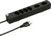Max Hauri 127140 Steckdosenleiste ohne Schalter Schwarz CH-Stecker 1 St.