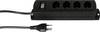 Max Hauri 136319 Steckdosenleiste mit Schalter Schwarz CH-Stecker 1 St.