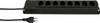 Max Hauri 136343 Steckdosenleiste ohne Schalter Schwarz CH-Stecker 1 St.