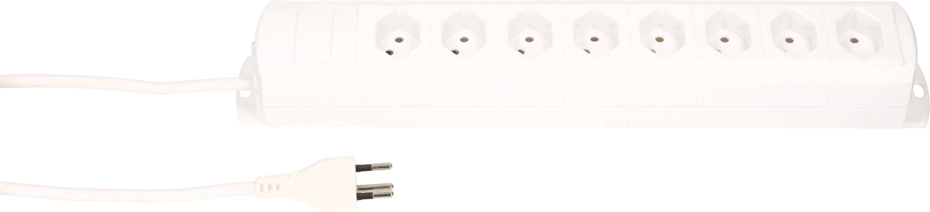 Max Hauri 136344 Steckdosenleiste ohne Schalter Weiß CH-Stecker 1 St.