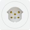 Max Hauri 170599 1fach Steckdose IP20 Weiß (glänzend)
