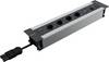 Max Hauri 174019 Steckdosenleiste Aluminium, Anthrazit CH-Stecker 1 St.