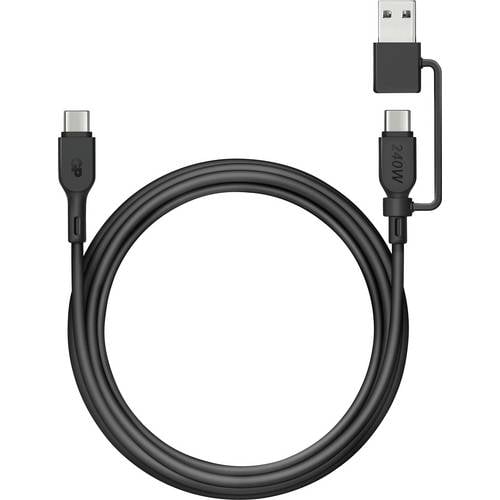 Thumbnail - GP USB-Kabel USB-C®, USB-A Stecker 1.50 m Schwarz GPCBCCBVBKUSB971