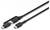 Drei schwarze USB-C-Kabel, eins mit Lightning-Anschluss, liegen nebeneinander. Eines hat die Aufschrift '100W', das andere '60W'.