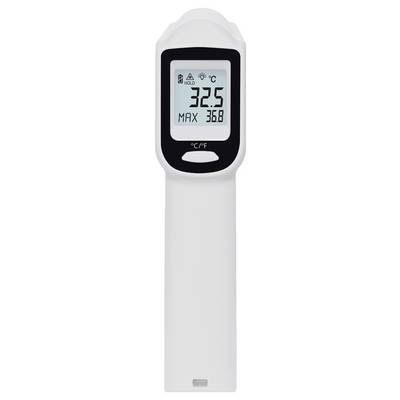 Digitales Thermometer zeigt 32,5 Grad Celsius an, mit maximalem Wert von 36,8 Grad Celsius.