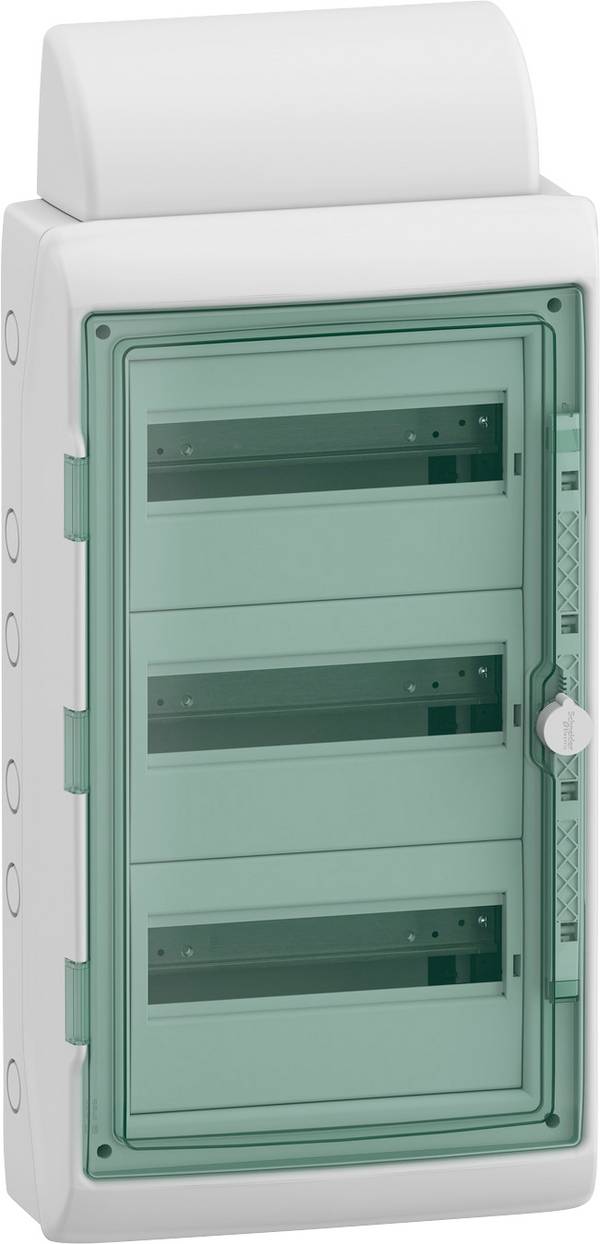 Schneider Electric 13435DE Mureva Feuchtraumverteiler Aufputz Anzahl Teilungen = 36 Anzahl Reihen = 3 Inhalt 1 St.