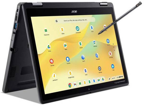 Acer Chromebook Spin 512 (R857TN-TCO-C75Y)  31 cm (12.2 Zoll) WUXGA Intel® N N150 8 GB RAM 64 GB eMMC  Schweiz, QWERTZ       Schwarz  NX.JB0EZ.001