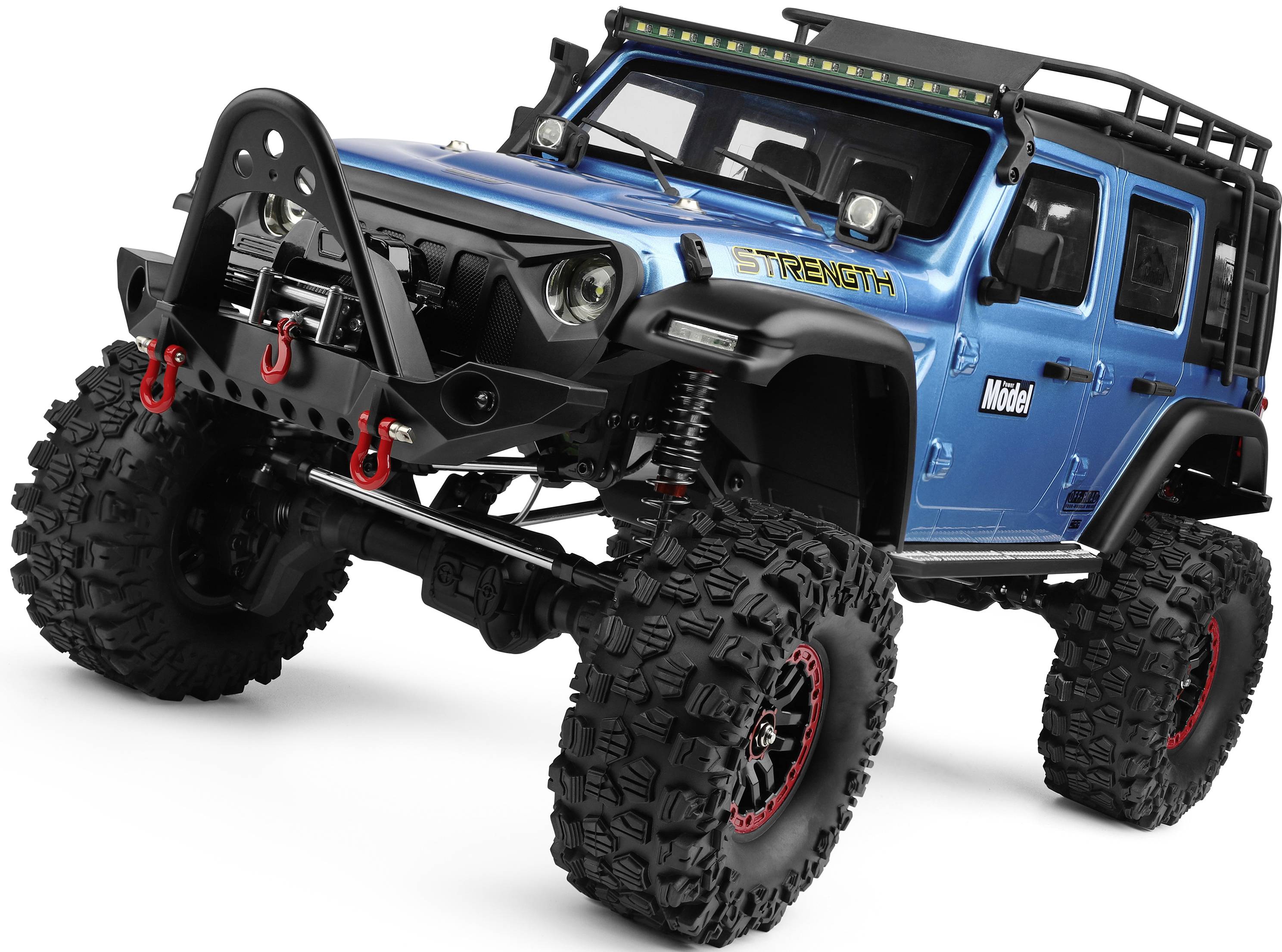 WL Toy Blau (metallic) Brushed 1:10 RC Modellauto Elektro Crawler Allradantrieb (4WD) RtR 2,4 GHz Inkl. Akku und Ladeger-2