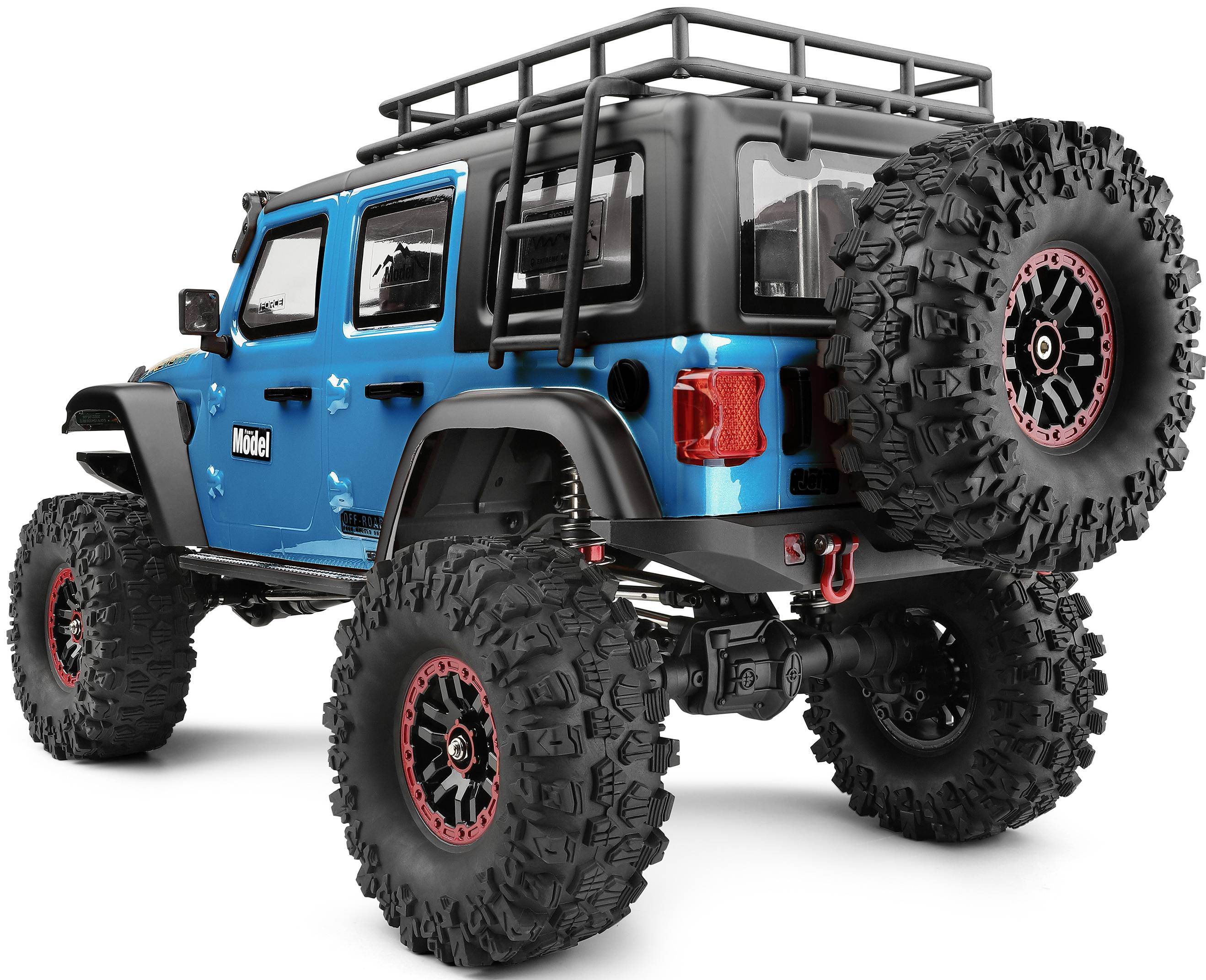 WL Toy Blau (metallic) Brushed 1:10 RC Modellauto Elektro Crawler Allradantrieb (4WD) RtR 2,4 GHz Inkl. Akku und Ladeger-9