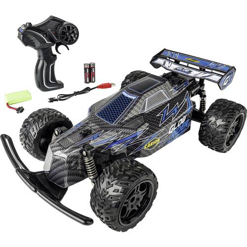 Carson Modellsport Glow Rider Blau 1:12 RC Modellauto Elektro Buggy 100% RtR 2,4 GHz inkl. Akku, Ladegerät und Senderbat...