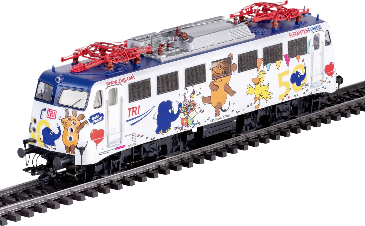 Märklin 39111 H0 E-Lok BR 110 Elefantenexpress der Train Rental GmbH (TRI)