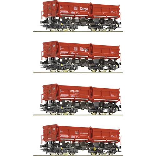 Roco 6600202 H0 4er-Set Muldenkippwagen der DB AG