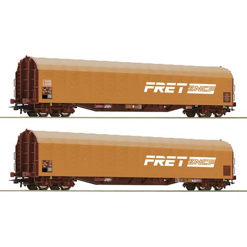 Thumbnail - Roco 6600161 H0 2er-Set Schiebeplanenwagen der SNCF