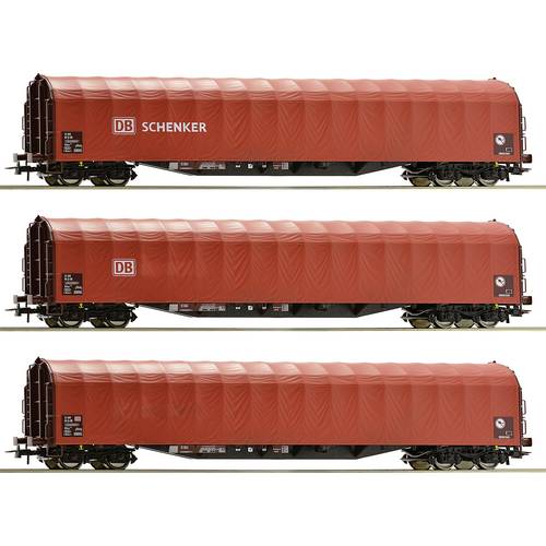 Thumbnail - Roco 6600156 H0 3er-Set Schiebeplanenwagen der DB AG