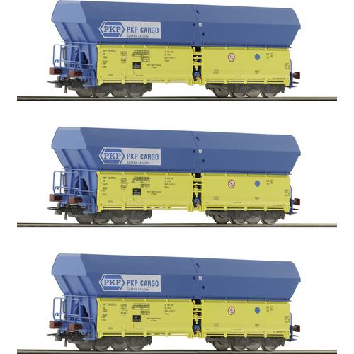 Roco 6600136 H0 3er-Set Selbstentladewagen der PKP