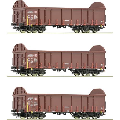 Roco 6600131 H0 3er-Set Offene Güterwagen der DB AG