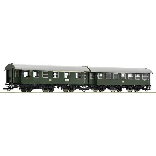 Roco 6200123 H0 2er-Set 1 Umbauwagen der DB 1./2. Klasse Wagen, Gattung AB3yg, 2. Klasse Wagen, Gattung B3yge