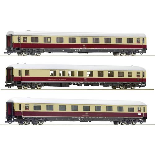 Roco 6200122 H0 3er-Set 3 „Rheingold“ der AKE-Eisenbahntouristik 1. Klasse Abteilwagen, Bistrowagen, 1. Klasse Abteilwag...