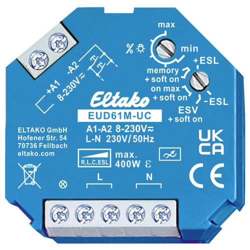 Eltako 61100903 Universal-Dimmschalter Blau