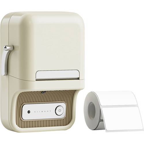 NIIMBOT B21 Pro Wireless Fotodrucker Schwarz-Weiß Druck-Auflösung: 300 x 300 dpi Weiß