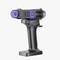 Ein 3D-Scanner mit ergonomischem Handgriff und mehreren blauen LED-Lichtern auf der Vorderseite. Ideal für präzises Scannen.