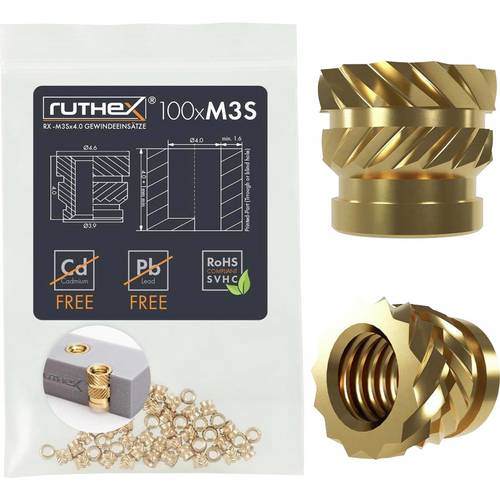 Thumbnail - ruthex Gewindeeinsatz RX-M3Sx4.0 GE-M3Sx40-002