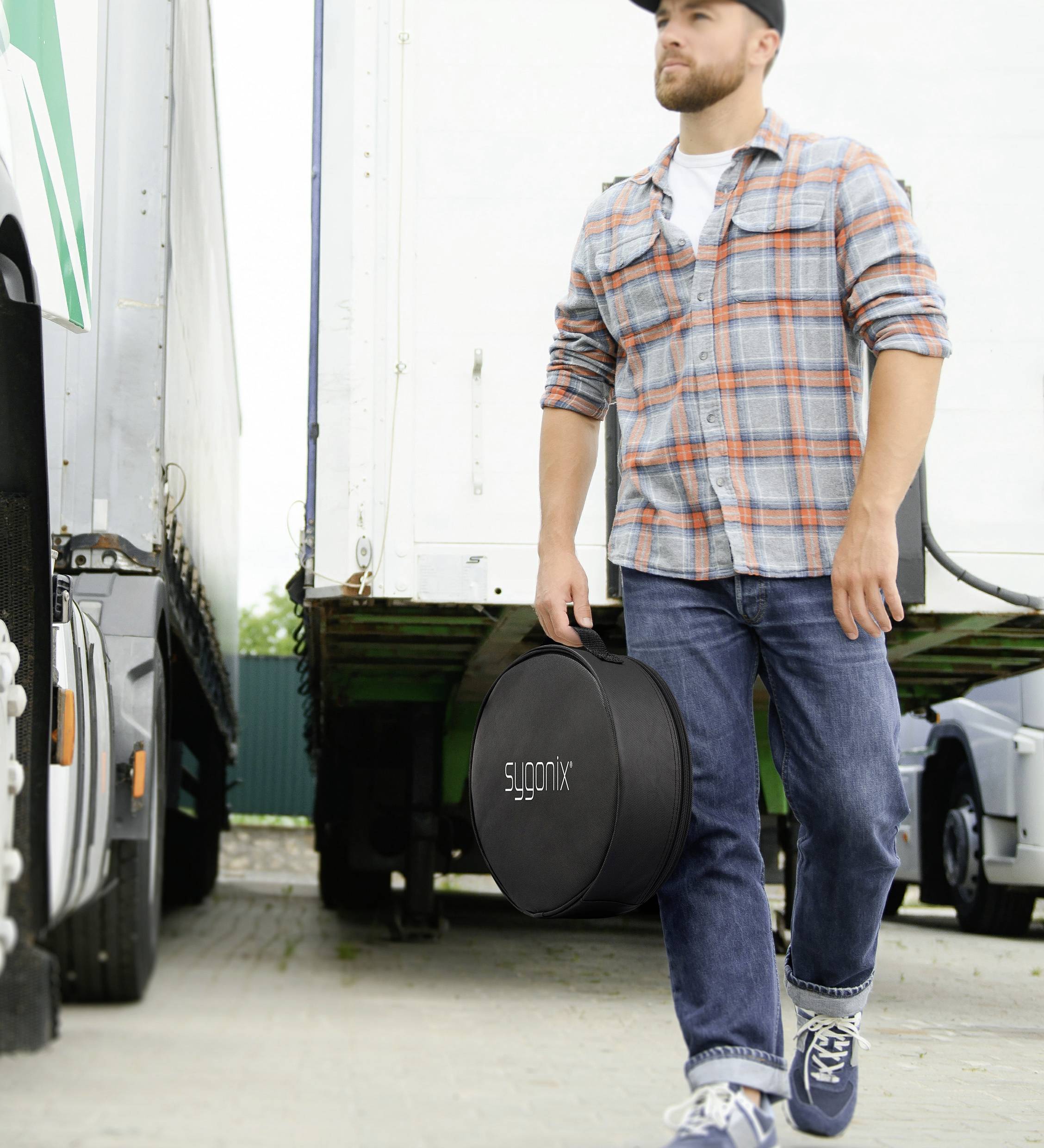 Sygonix SY-6797958 Strom Kabeltasche Schwarz-6