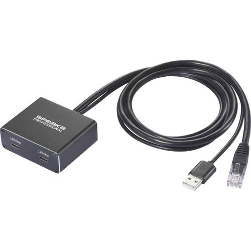 SpeaKa Professional SP-GNS-250 Netzwerkadapter/Hub 1 GBit/s USB-C®, RJ45