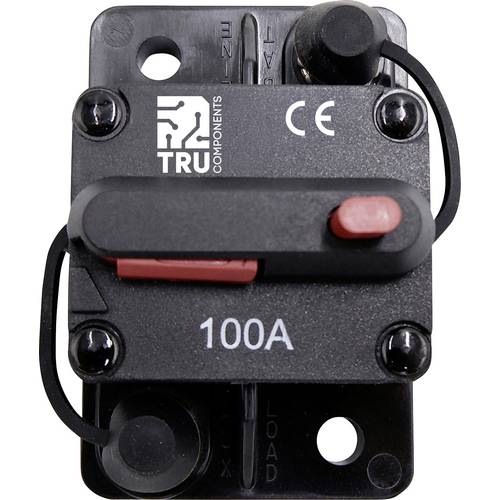 TRU COMPONENTS TC-13596600 Sicherungsautomat 100 A Schwarz 1 St.