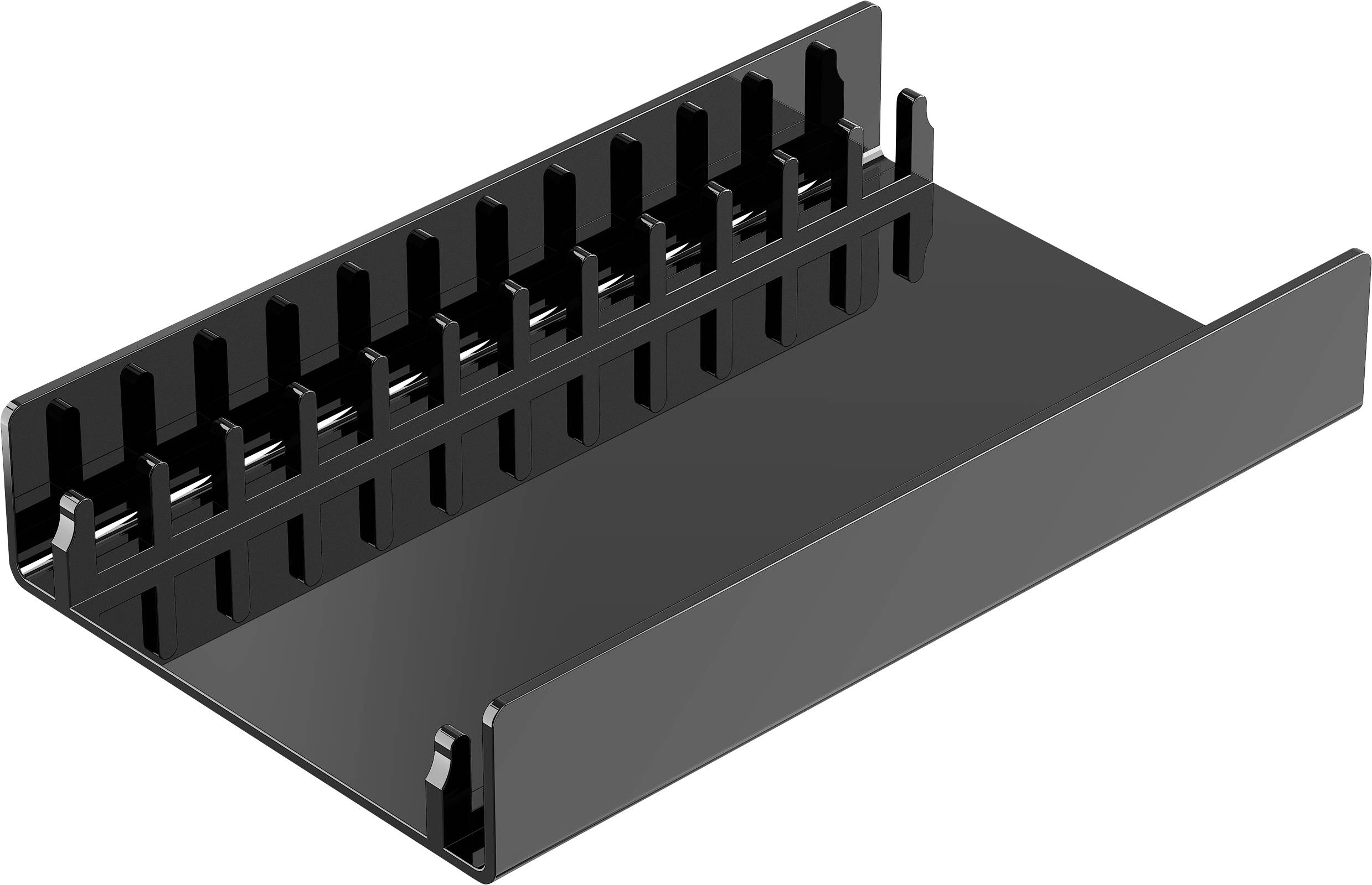 Elevar CD Flipper 12 CDs/DVDs/Blu-rays Acryl Schwarz 1 St. (B x H x T) 250 x 45 x 150 mm LV-9692