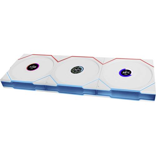 Thumbnail - Lian Li Lian Li UNI FAN TL Wireless LCD Lüfter, ARGB, PWM, 3er-Pack inkl. Controller PC-Gehäuse-Lüfter Weiß (B x H x T) ...