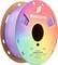 Panchroma 3D-Druckerfilament in lila auf einer Spule. Etikett zeigt 'Celestial Purple', 1 kg Gewicht und Drucktemperaturen.