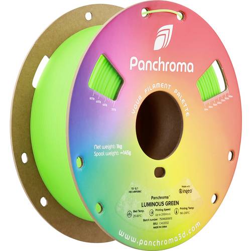 Polymaker CA02032 Panchroma™ Luminous Filament PLA nachleuchtend 1.75 mm 1000 g Green, Grün 1 St.