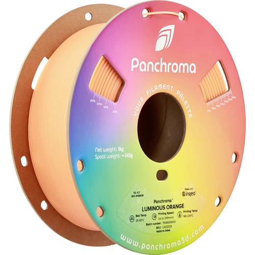 Thumbnail - Polymaker CA02033 Panchroma™ Luminous Filament PLA nachleuchtend 1.75 mm 1000 g Orange 1 St.