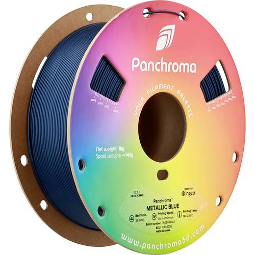 Polymaker CA02036 Panchroma™ Metallic Filament PLA Mehrfarbig 1.75 mm 1000 g Blue, Blau, Metallic 1 St.