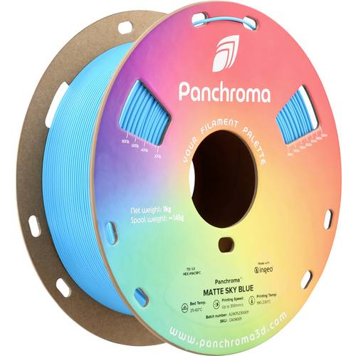 Polymaker CA04001 Panchroma™ Matte Filament PLA Matt, geringerer Kunststoffgehalt 1.75 mm 1000 g Sky Blue, Blau 1 St.