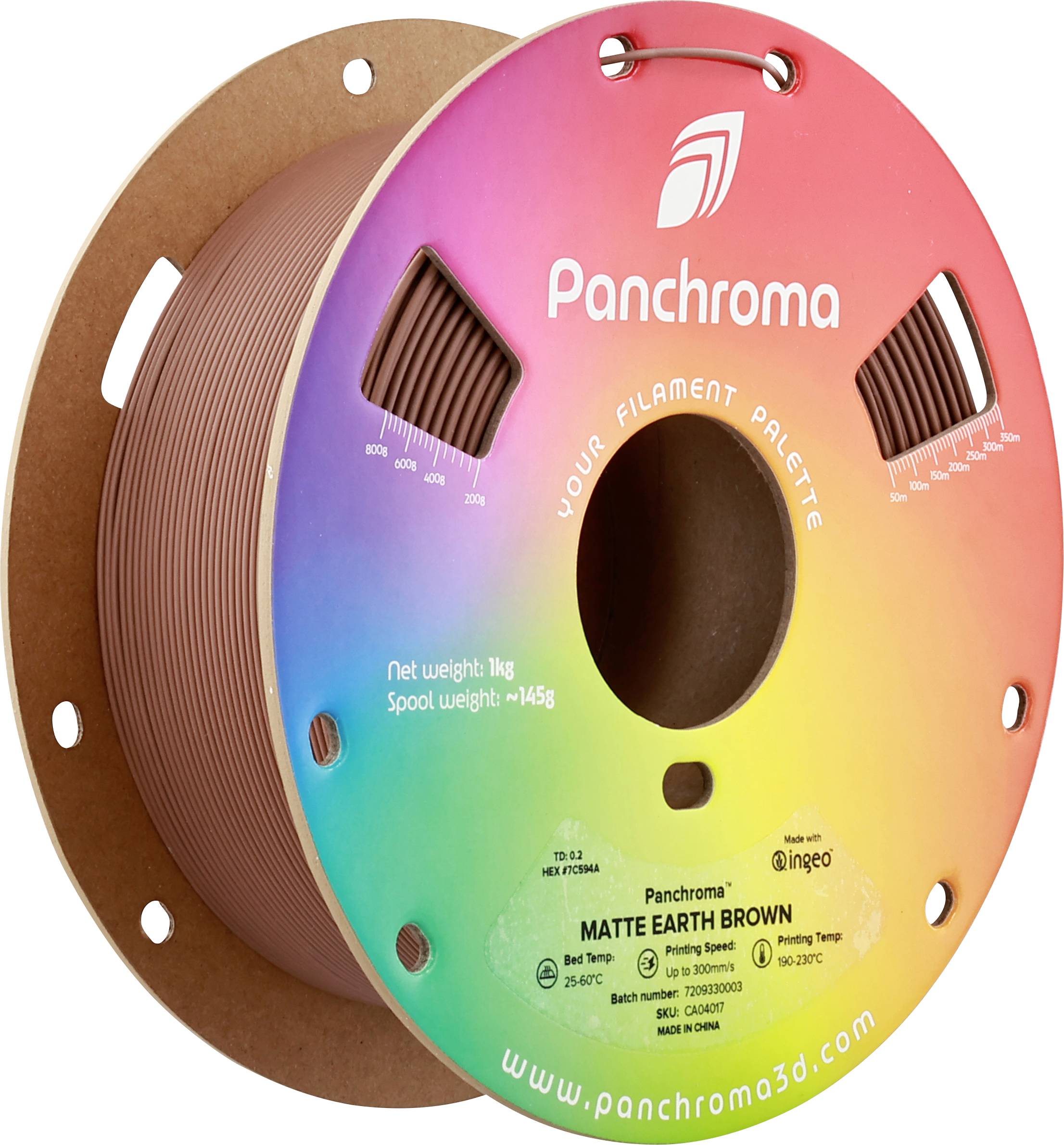 Polymaker CA04017 Panchroma™ Matte Filament PLA Matt, geringerer Kunststoffgehalt 1.75 mm 1000 g Earth Brown, Braun 1 St