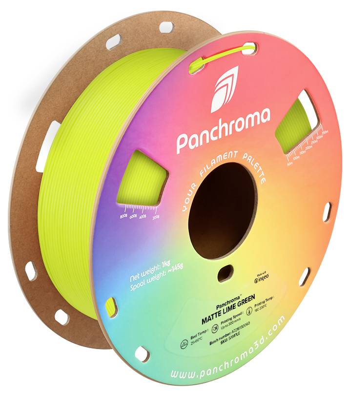 Polymaker CA04023 Panchroma™ Matte Filament PLA kunststof Mat, Gering kunststofgehalte 1.75 mm 1000 g Lime Green, Groen 1 stuk(s)