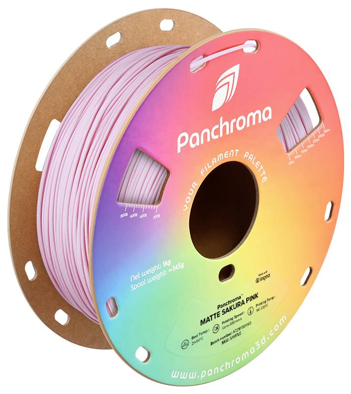 Polymaker CA04037 Panchroma™ Matte Filament PLA kunststof Mat, Gering kunststofgehalte 1.75 mm 1000 g Sakura Pink 1 stuk(s)