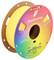 Eine Rolle 3D-Druckerfilament in der Farbe Gelb, verpackt in einer Regenbogenhülle der Marke Panchroma, zeigt das Gewicht und Filamentdetails.