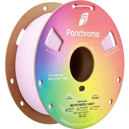 Polymaker CA04030 Panchroma™ Matte Filament PLA Matt, geringerer Kunststoffgehalt 1.75 mm 1000 g Pastel Candy, Rose 1 St...