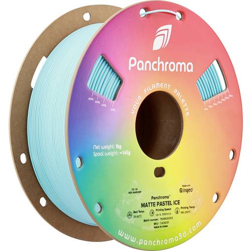 Polymaker CA04031 Panchroma™ Matte Filament PLA Matt, geringerer Kunststoffgehalt 1.75 mm 1000 g Pastel Ice, Blau, Hellb...