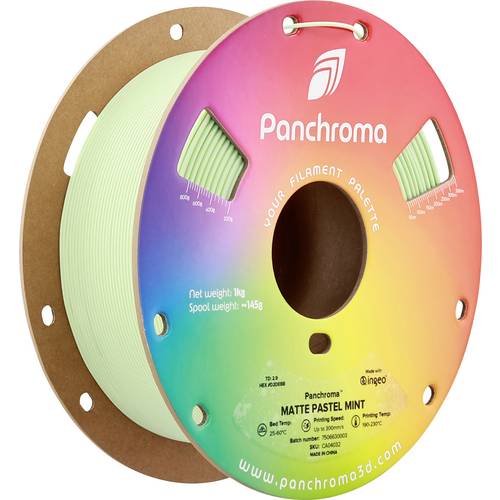 Polymaker CA04032 Panchroma™ Matte Filament PLA Matt, geringerer Kunststoffgehalt 1.75 mm 1000 g Pastel Mint, Mint 1 St.