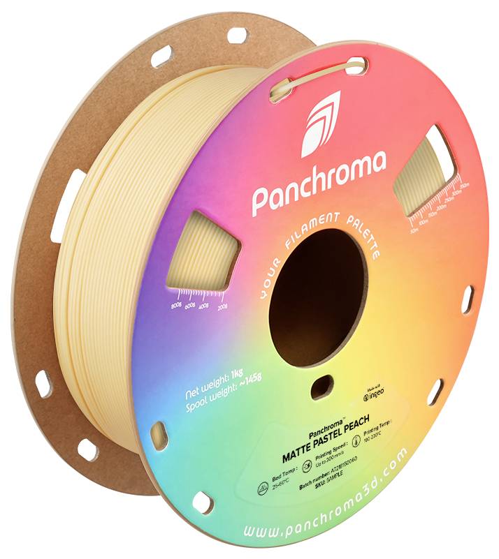 Polymaker CA04033 Panchroma™ Matte Filament PLA kunststof Mat, Gering kunststofgehalte 1.75 mm 1000 g Pastel Peach, Perzik 1 stuk(s)